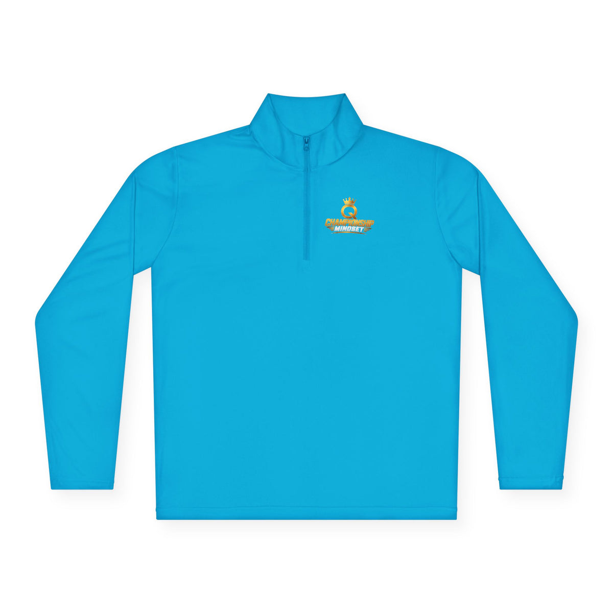Gold Crown Embroidered Quarter-Zip Pullover