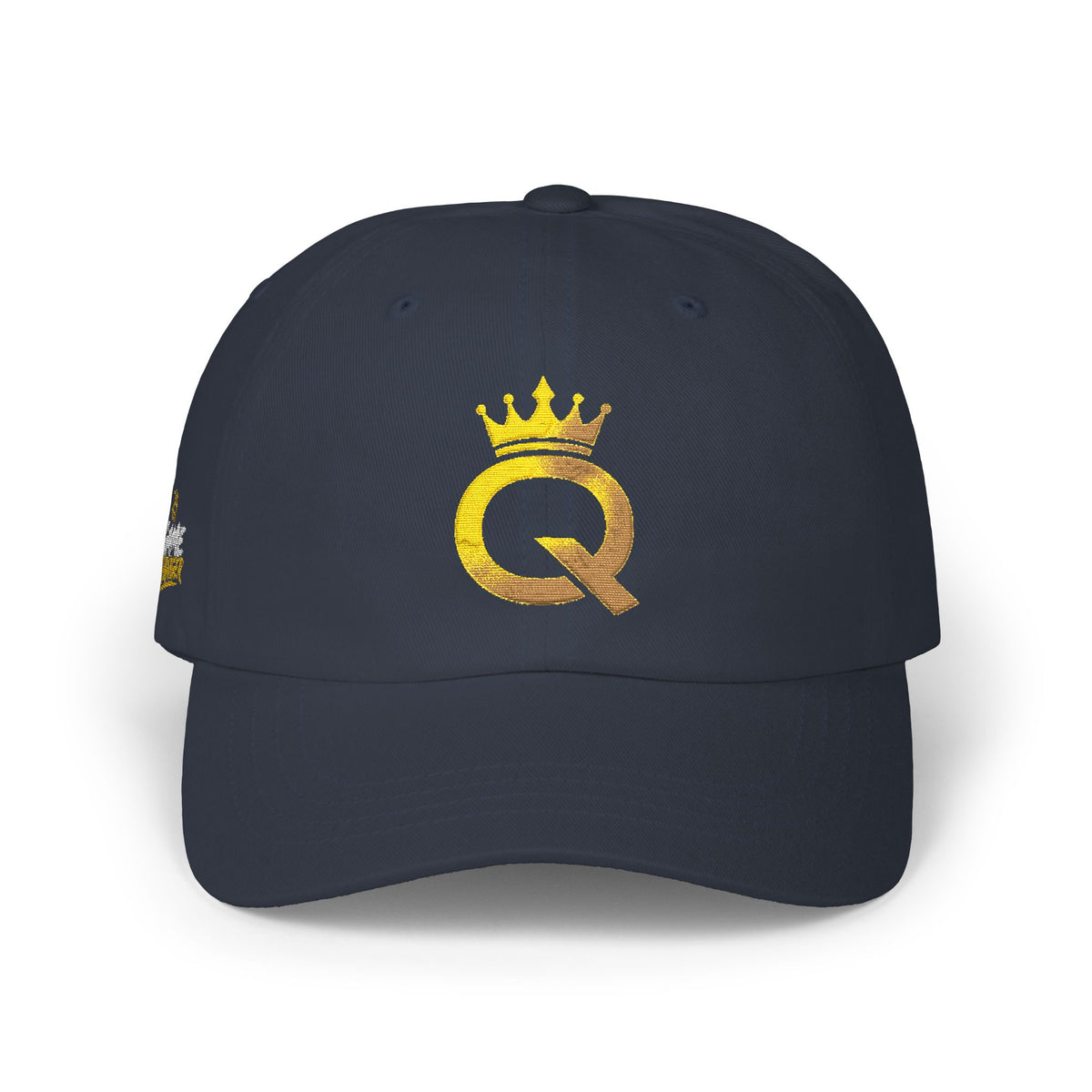 Dad Cap — Gold Crown 'Q' Embroidered Hat