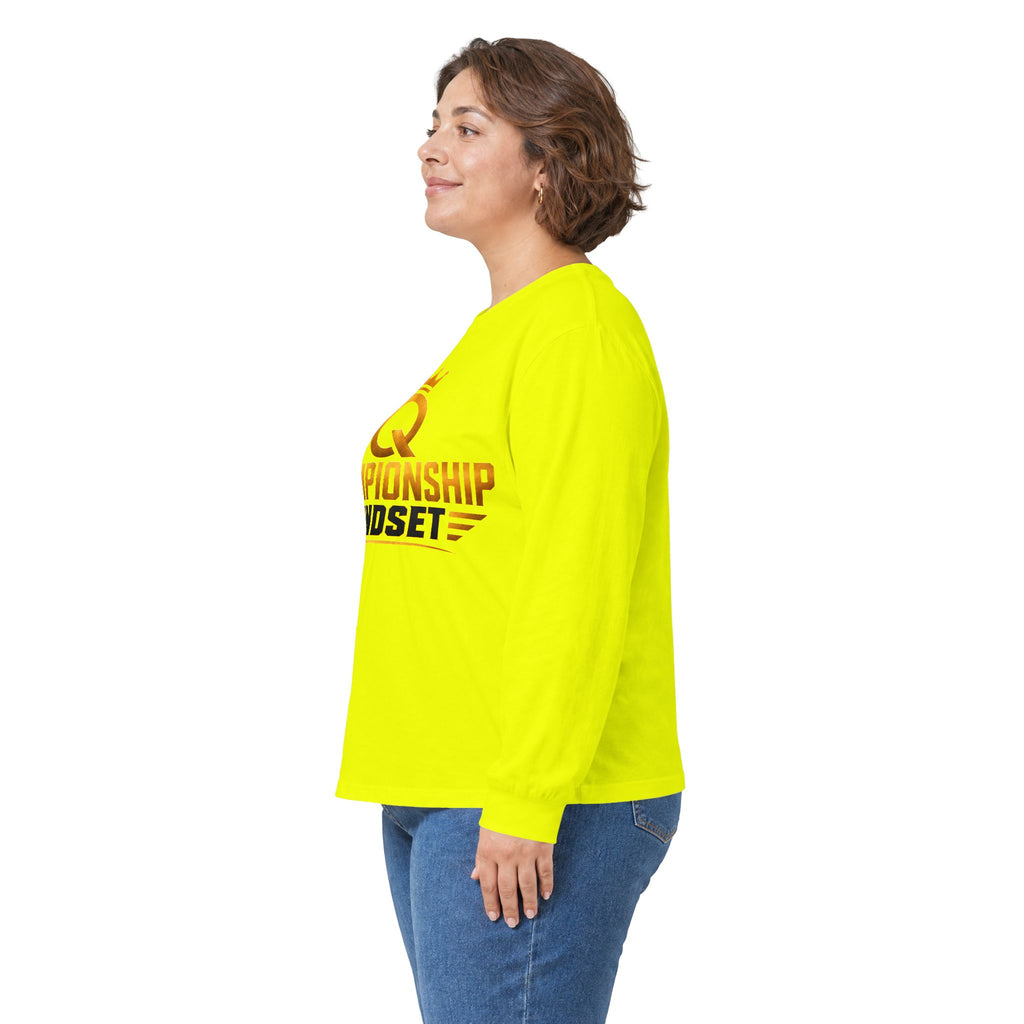 Championship Mindset Long Sleeve Tee — "Lead with Purpose. Love with Intent. Live to Impact."