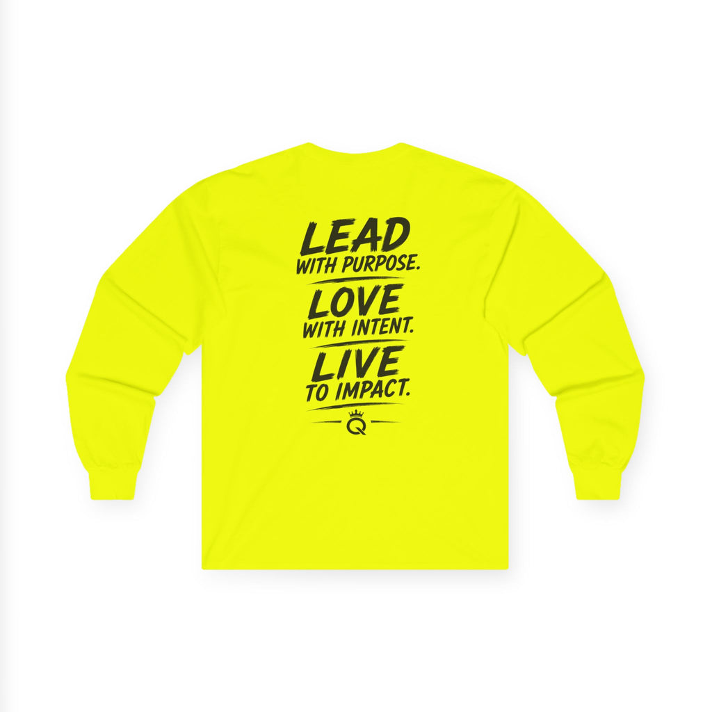 Championship Mindset Long Sleeve Tee — "Lead with Purpose. Love with Intent. Live to Impact."