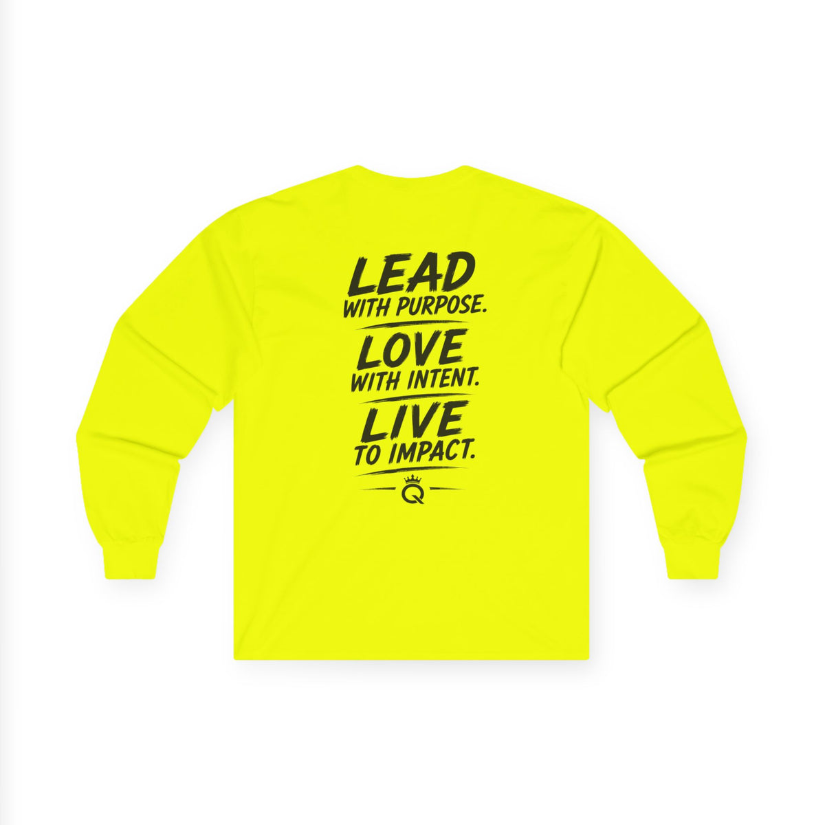 Championship Mindset Long Sleeve Tee — "Lead with Purpose. Love with Intent. Live to Impact."