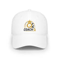 Coach Q Embroidered Baseball Cap — Low Profile Dad Hat with Gold Crown Logo