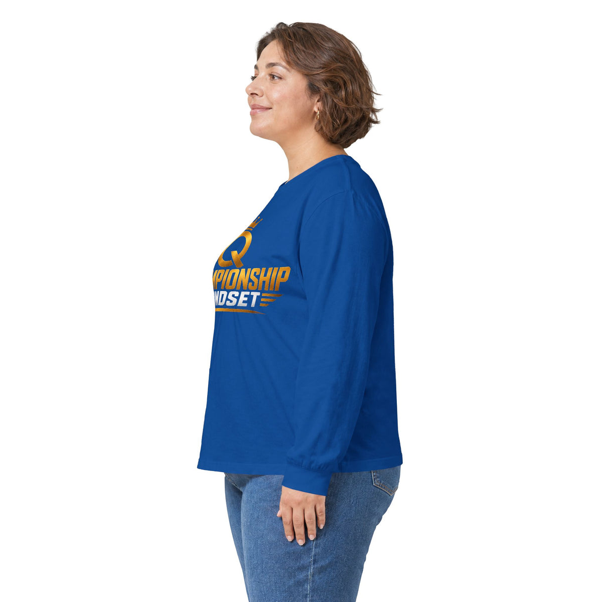 Championship Mindset Long Sleeve Tee — Lead With Purpose Motivational Shirt
