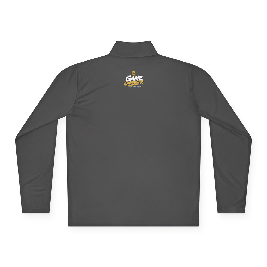 Gold Crown Embroidered Quarter-Zip Pullover