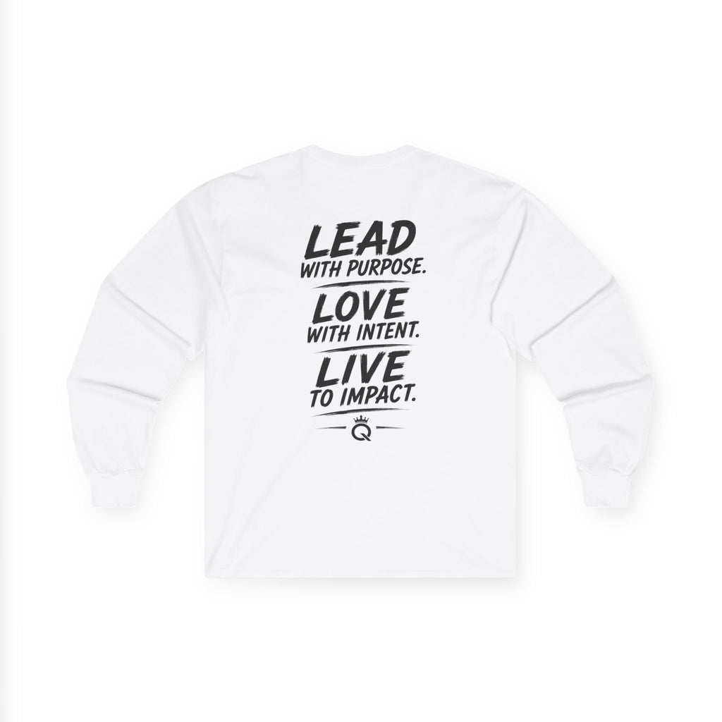 Championship Mindset Long Sleeve Tee — "Lead with Purpose. Love with Intent. Live to Impact."