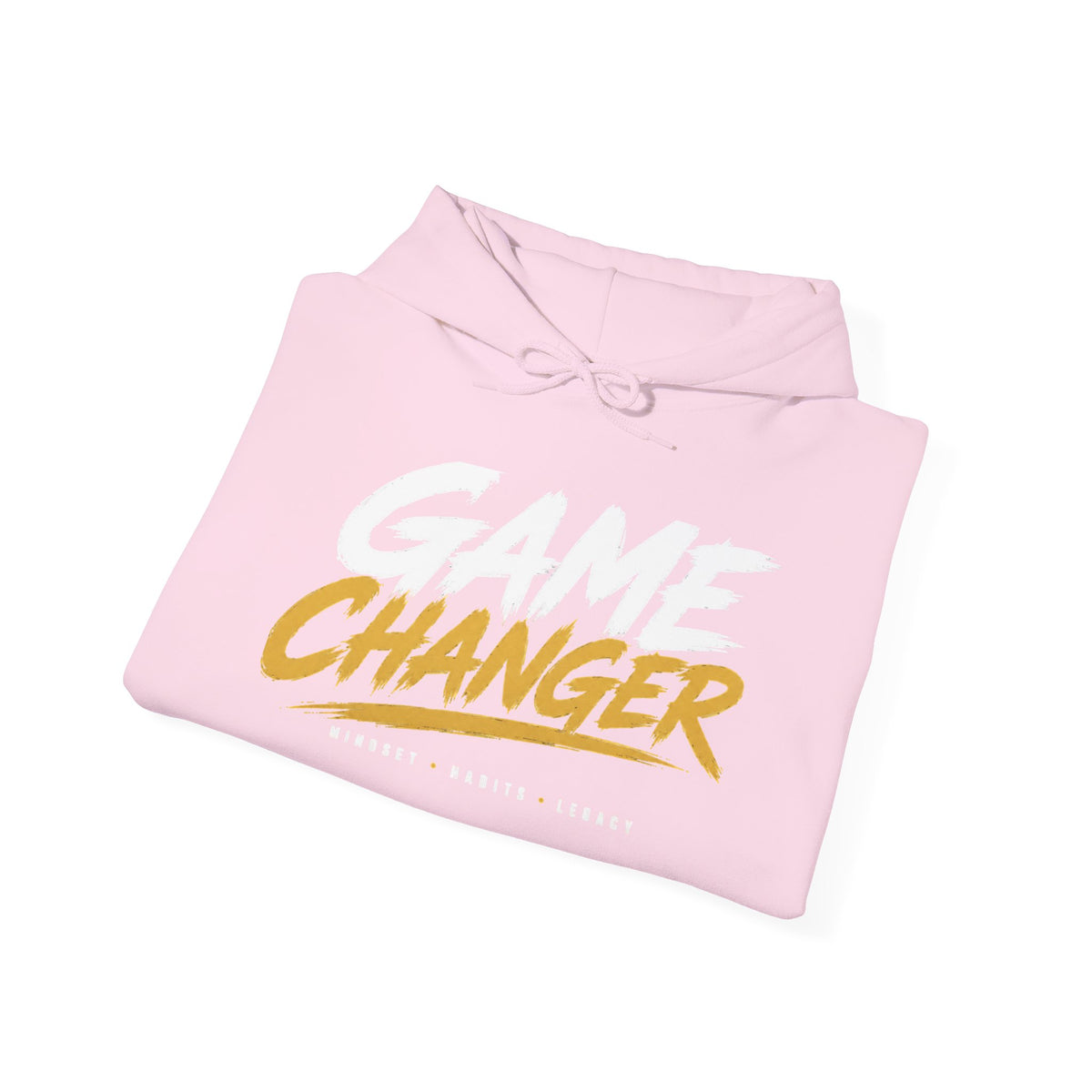 Game Changer Hoodie — Bold Motivational Pullover with Sleeve Logo