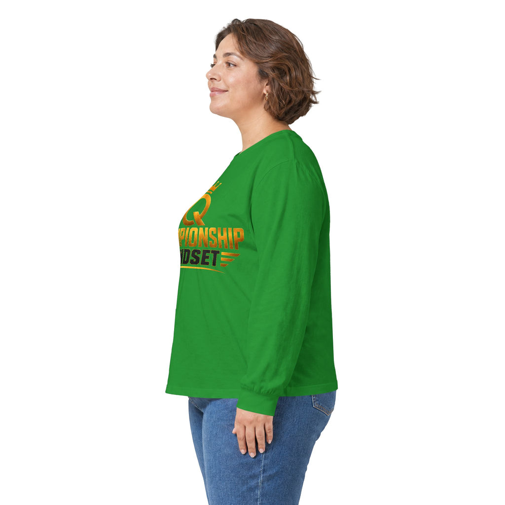 Championship Mindset Long Sleeve Tee — "Lead with Purpose. Love with Intent. Live to Impact."