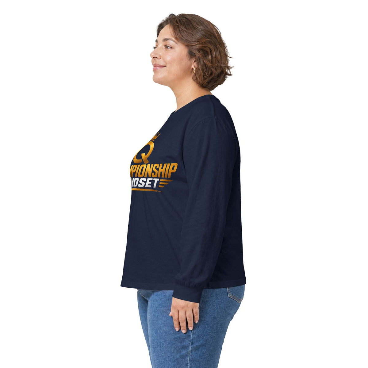 Championship Mindset Long Sleeve Tee — Lead With Purpose Motivational Shirt