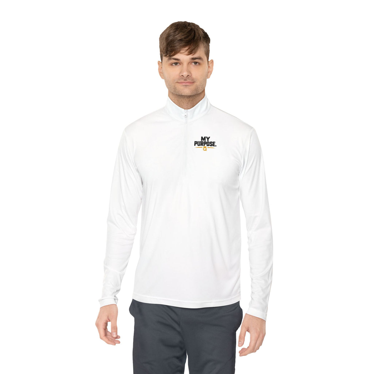 Quarter-Zip Pullover — 'Q' Crown Logo Pullover