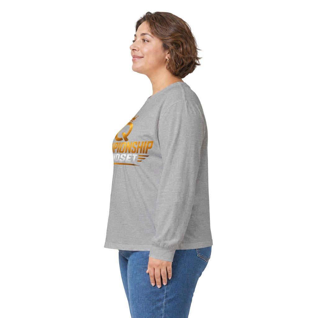 Championship Mindset Long Sleeve Tee — Lead With Purpose Motivational Shirt