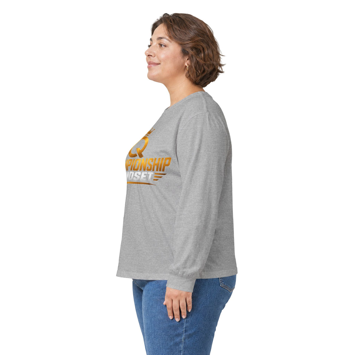 Championship Mindset Long Sleeve Tee — Lead With Purpose Motivational Shirt