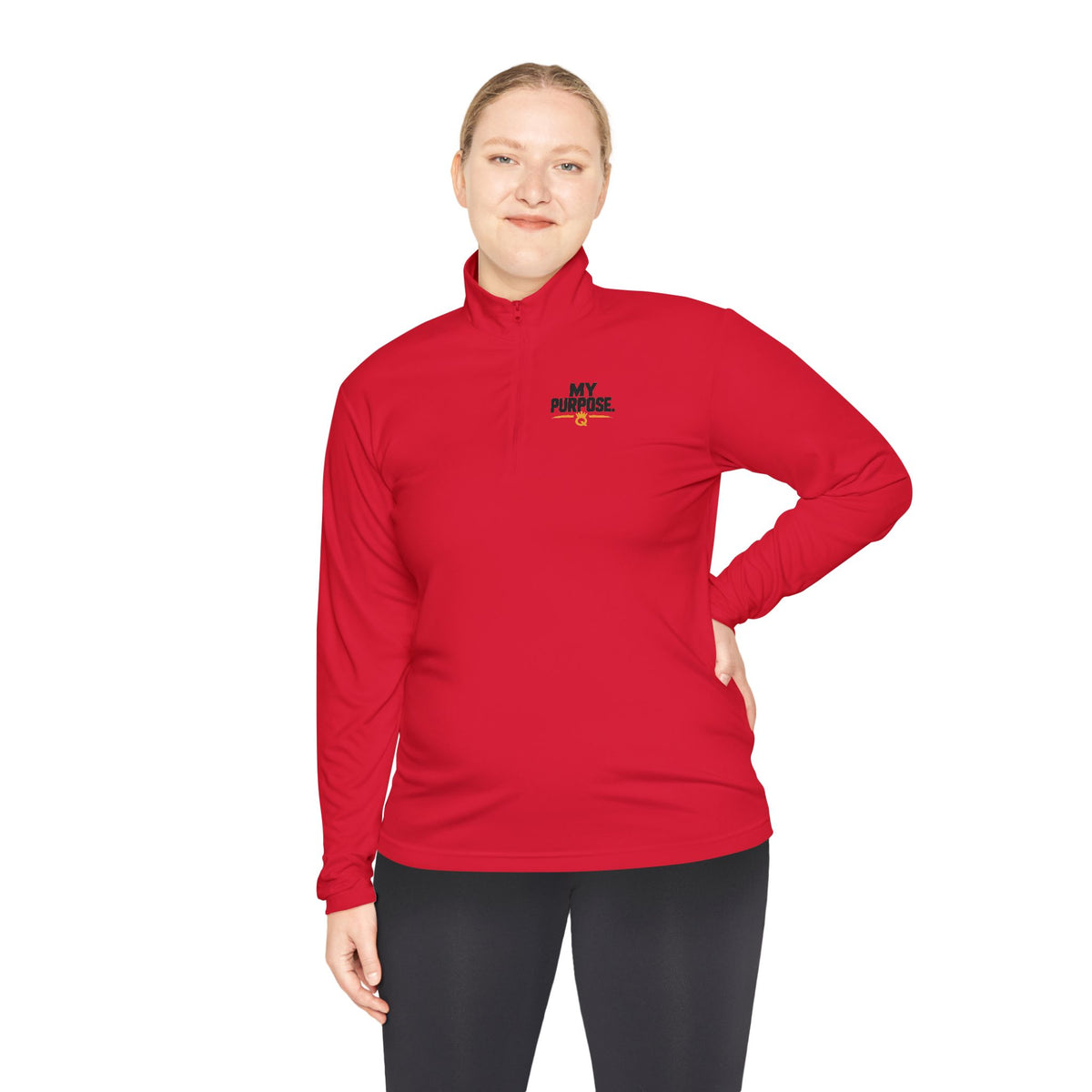 Quarter-Zip Pullover — 'Q' Crown Logo Pullover