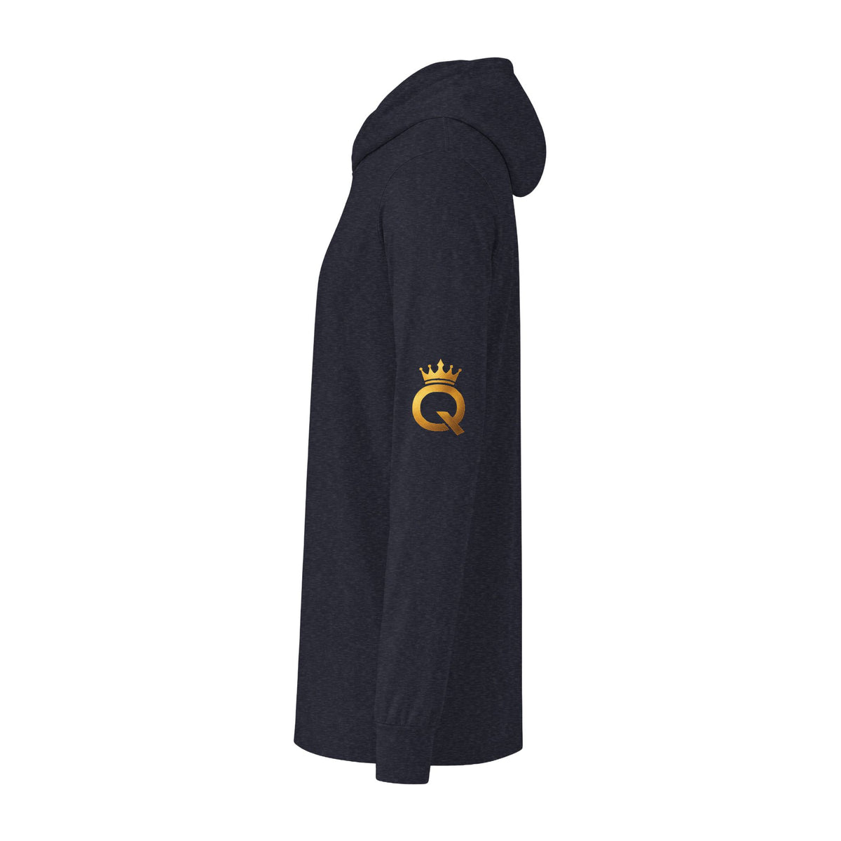 Hooded Long Sleeve Tee — "Championship Mindset" Athletic Motivational Hoodie Tee