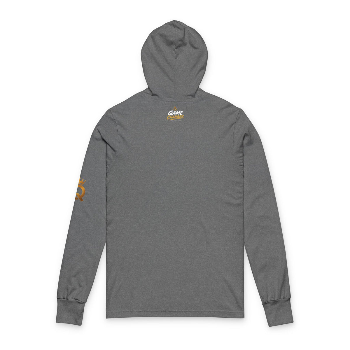 Hooded Long Sleeve Tee — "Championship Mindset" Athletic Motivational Hoodie Tee
