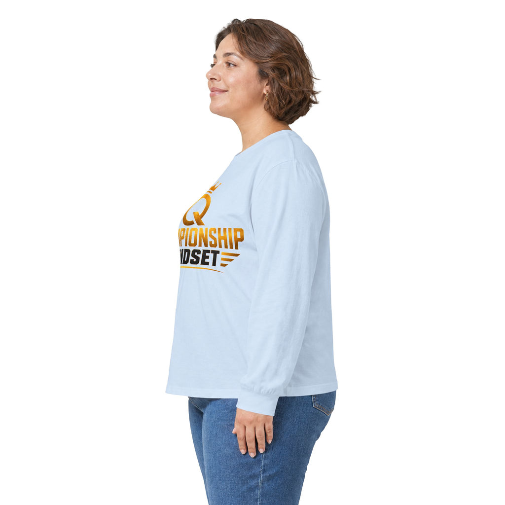 Championship Mindset Long Sleeve Tee — "Lead with Purpose. Love with Intent. Live to Impact."