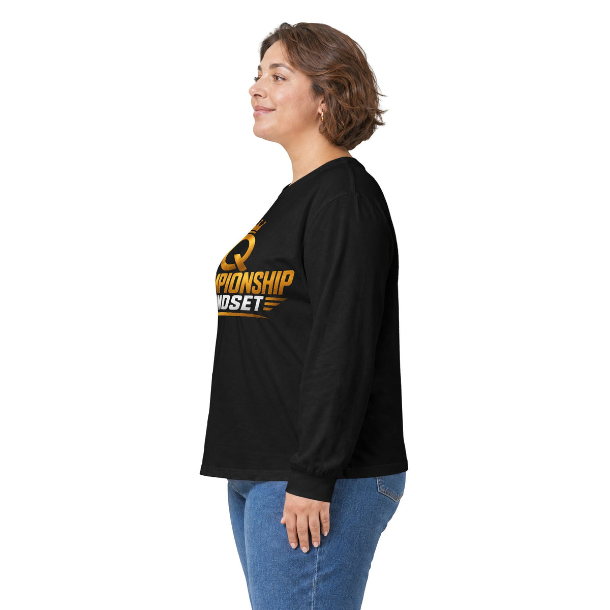 Championship Mindset Long Sleeve Tee — Lead With Purpose Motivational Shirt