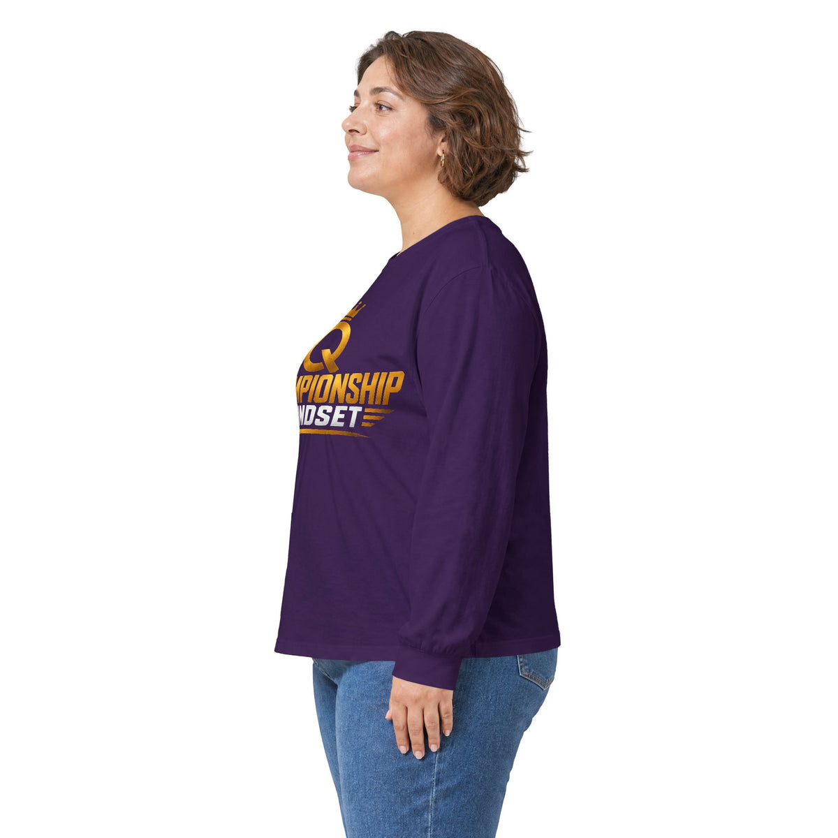 Championship Mindset Long Sleeve Tee — Lead With Purpose Motivational Shirt