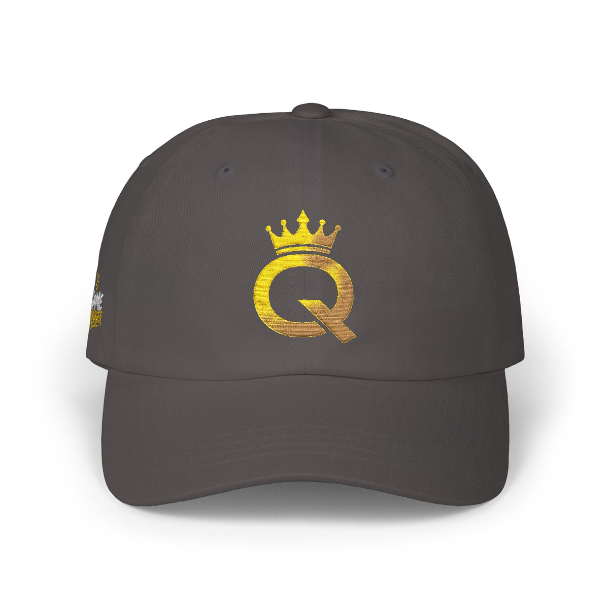 Dad Cap — Gold Crown 'Q' Embroidered Hat