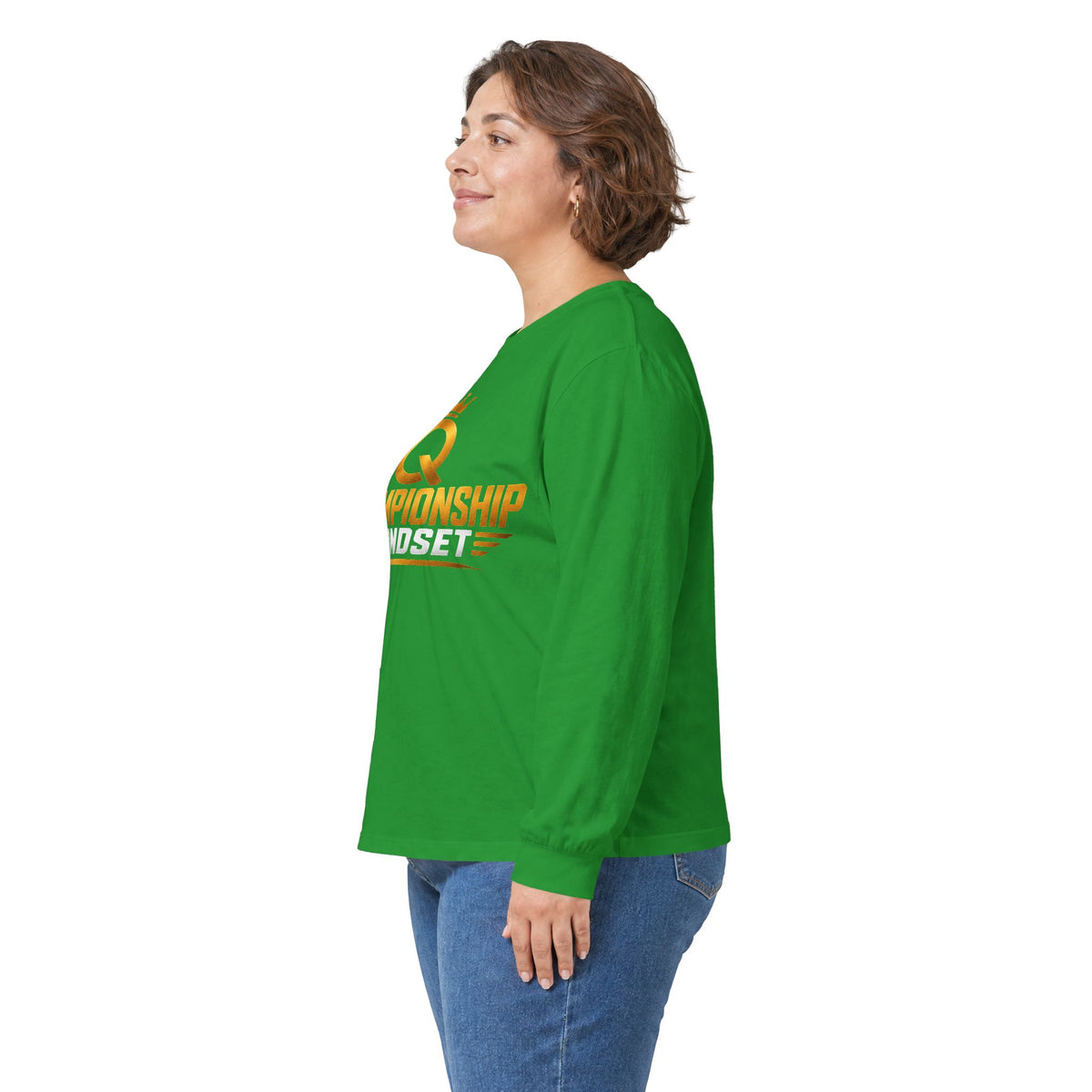 Championship Mindset Long Sleeve Tee — Lead With Purpose Motivational Shirt