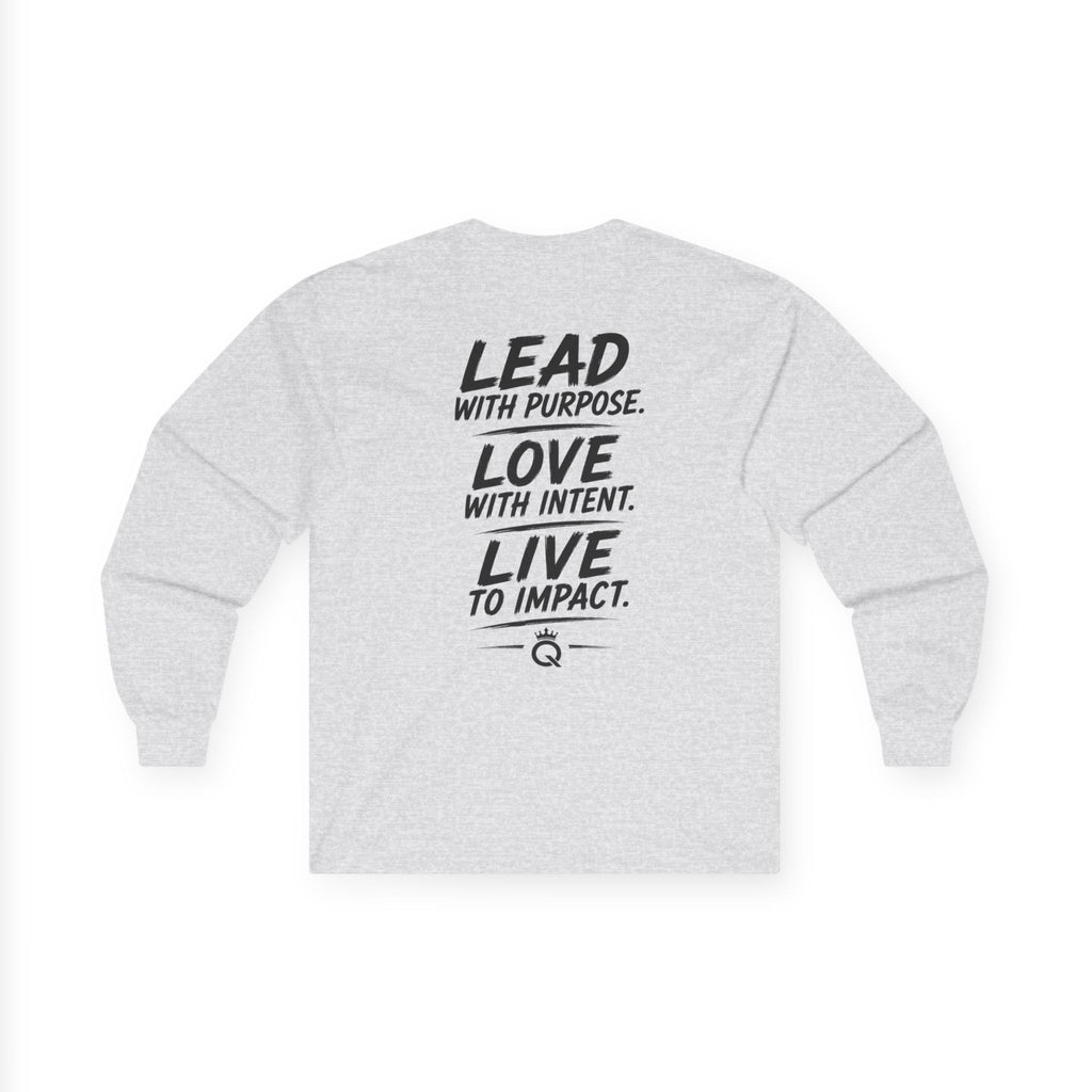 Championship Mindset Long Sleeve Tee — "Lead with Purpose. Love with Intent. Live to Impact."