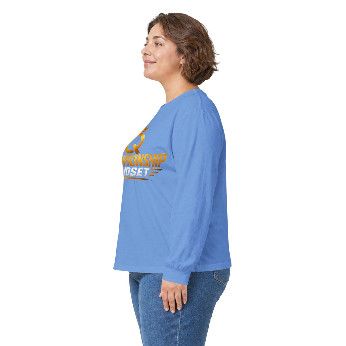 Championship Mindset Long Sleeve Tee — Lead With Purpose Motivational Shirt