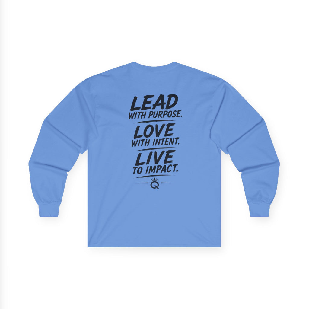 Championship Mindset Long Sleeve Tee — "Lead with Purpose. Love with Intent. Live to Impact."