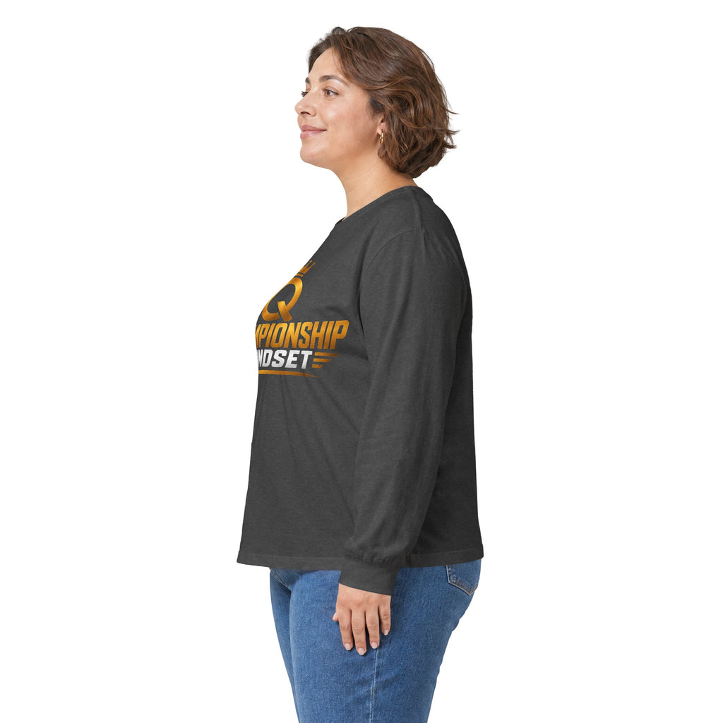 Championship Mindset Long Sleeve Tee — Lead With Purpose Motivational Shirt
