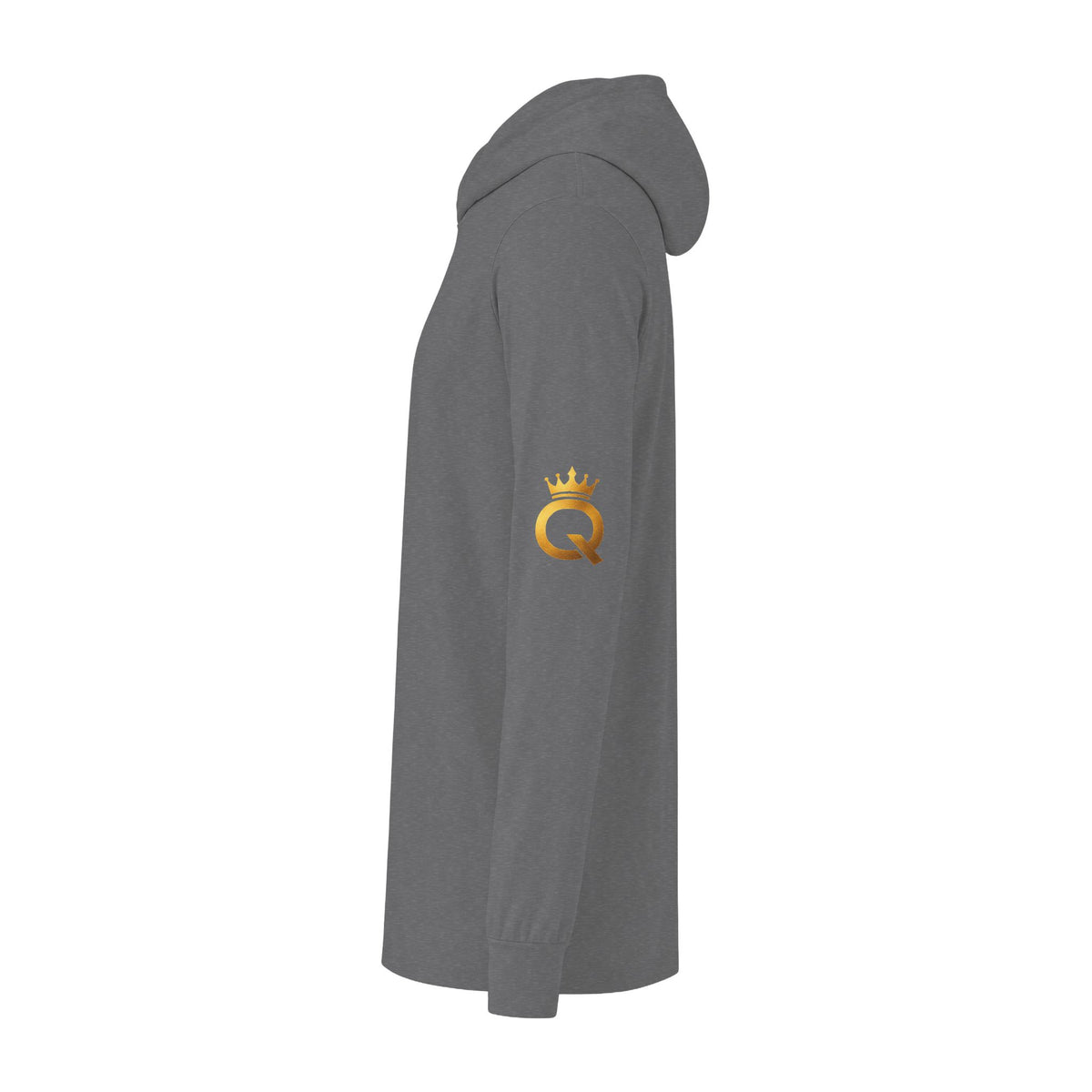 Hooded Long Sleeve Tee — "Championship Mindset" Athletic Motivational Hoodie Tee