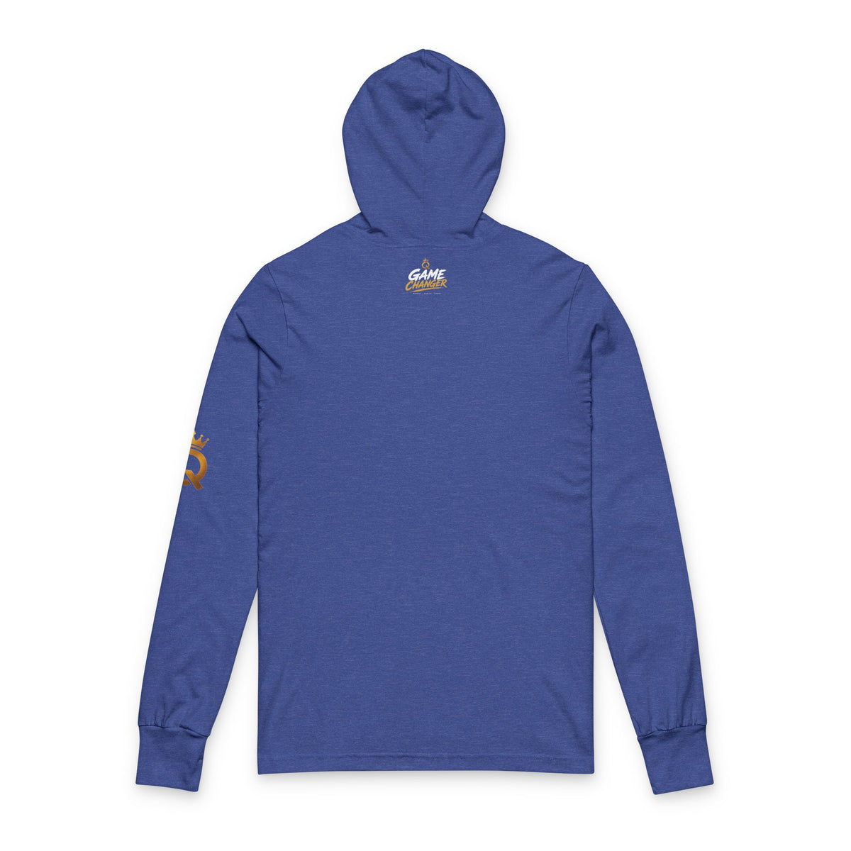 Hooded Long Sleeve Tee — "Championship Mindset" Athletic Motivational Hoodie Tee