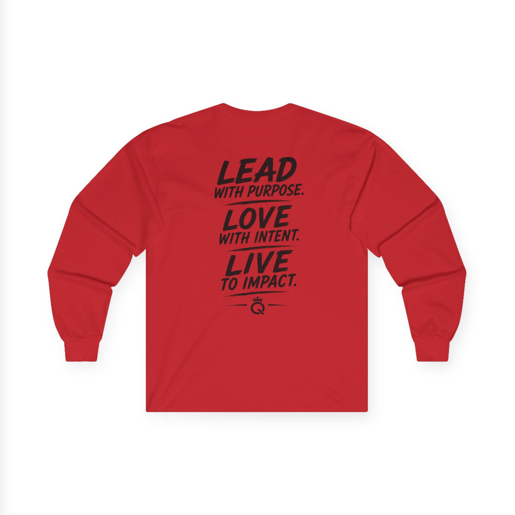 Championship Mindset Long Sleeve Tee — "Lead with Purpose. Love with Intent. Live to Impact."