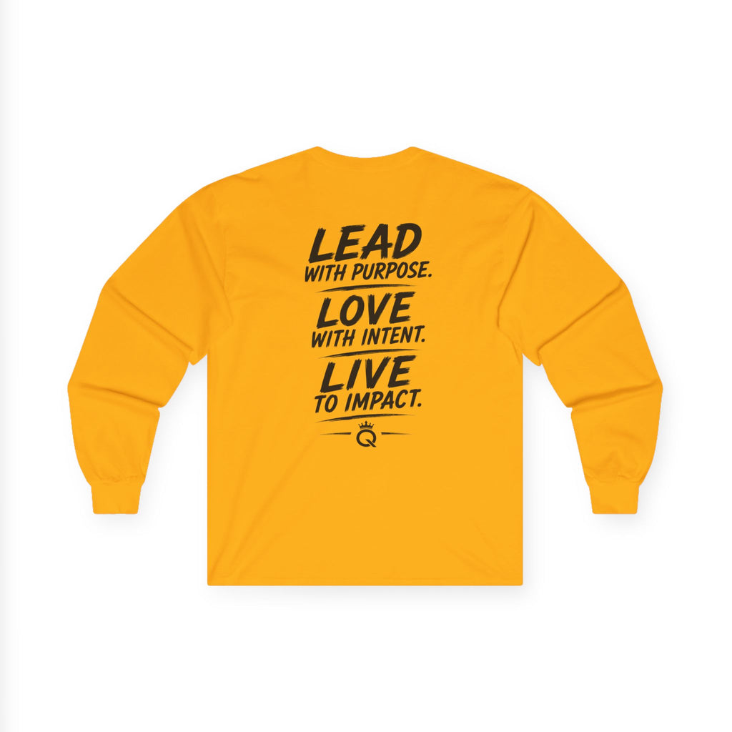 Championship Mindset Long Sleeve Tee — "Lead with Purpose. Love with Intent. Live to Impact."