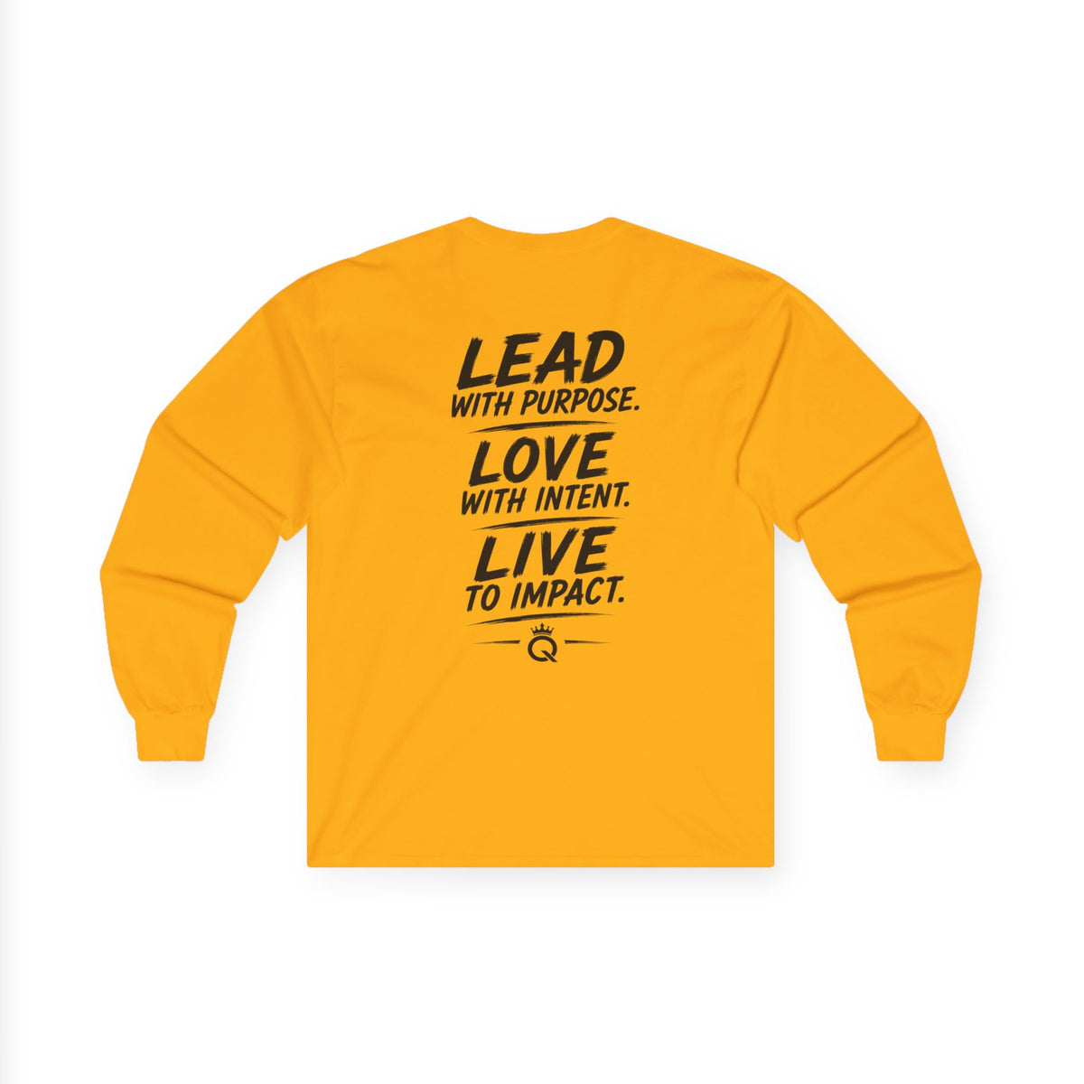 Championship Mindset Long Sleeve Tee — "Lead with Purpose. Love with Intent. Live to Impact."