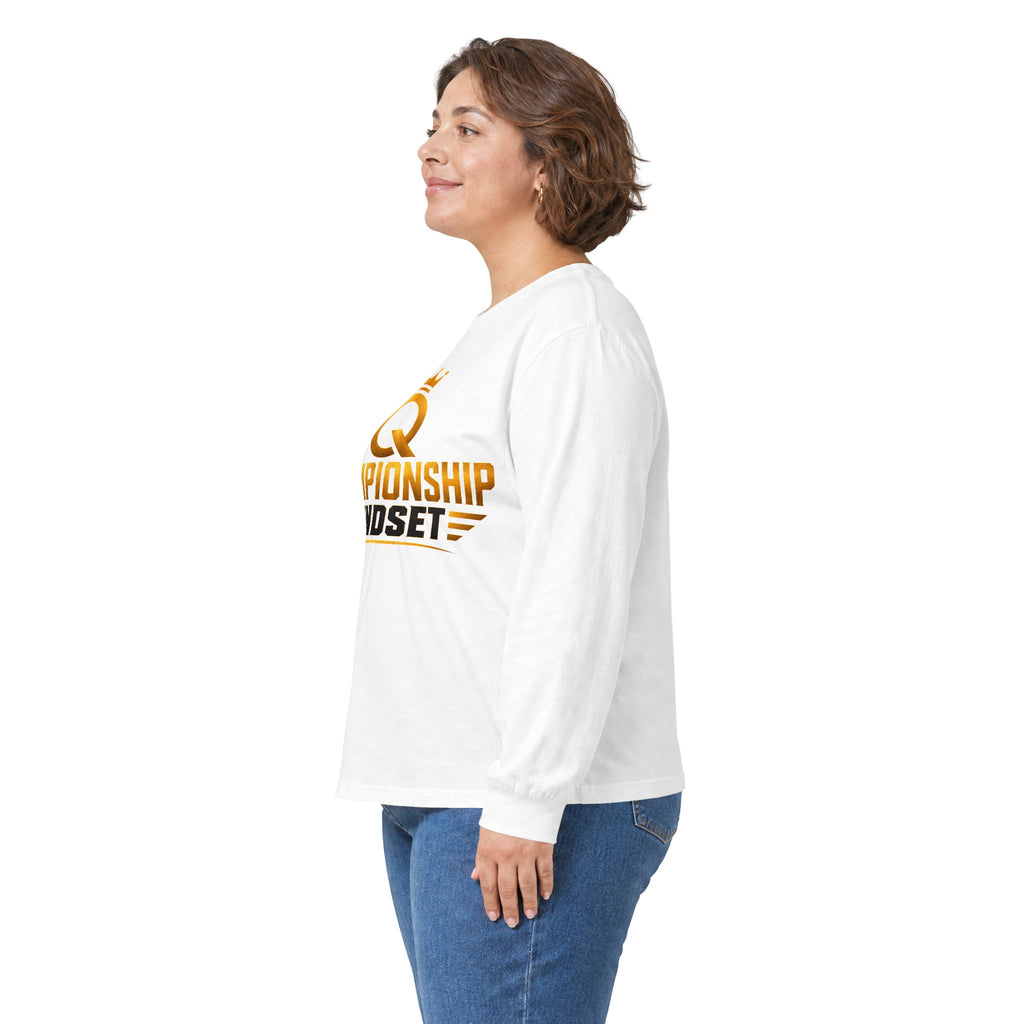 Championship Mindset Long Sleeve Tee — "Lead with Purpose. Love with Intent. Live to Impact."