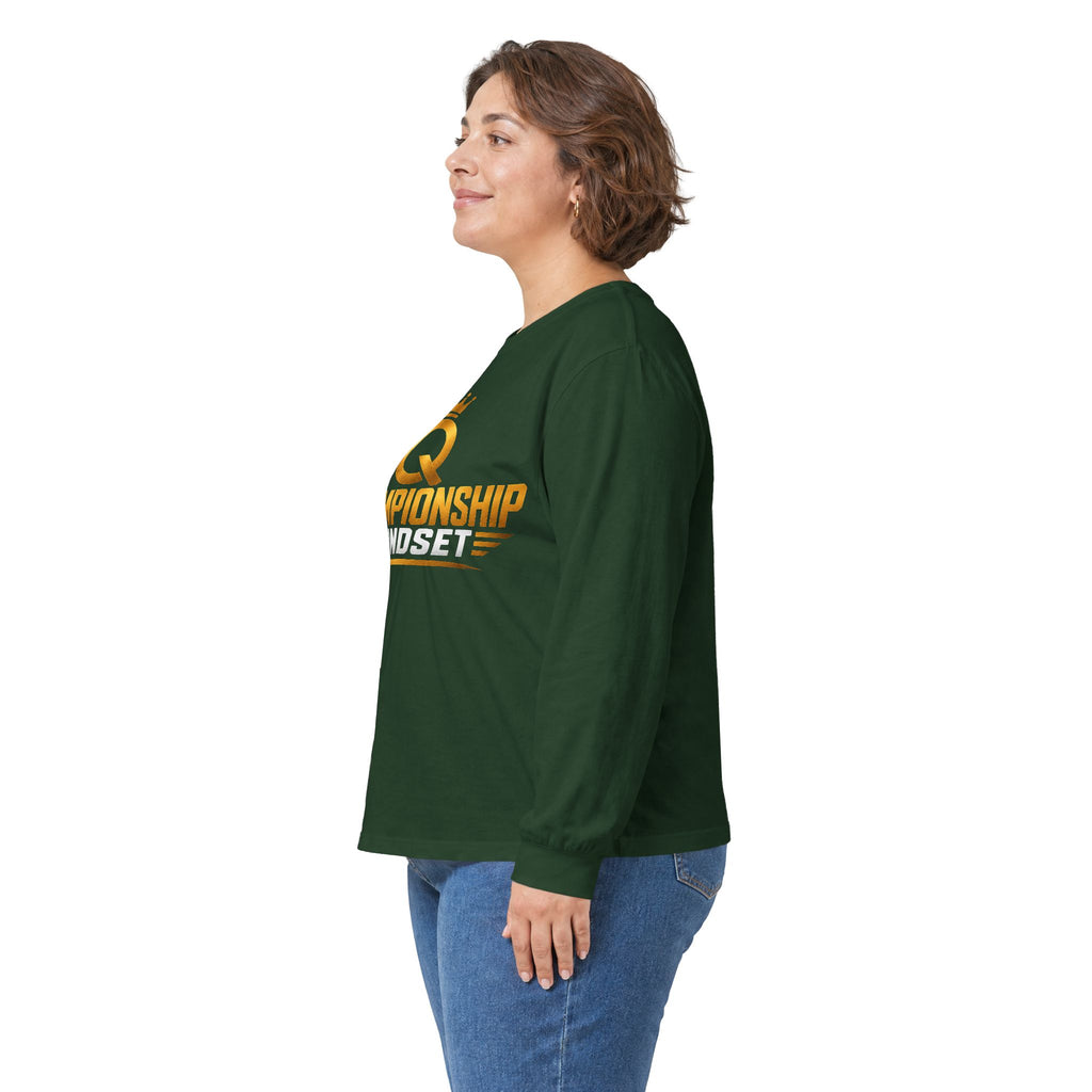 Championship Mindset Long Sleeve Tee — Lead With Purpose Motivational Shirt