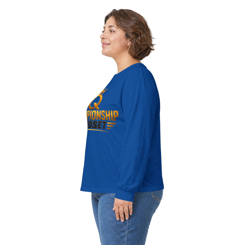 Championship Mindset Long Sleeve Tee — "Lead with Purpose. Love with Intent. Live to Impact."