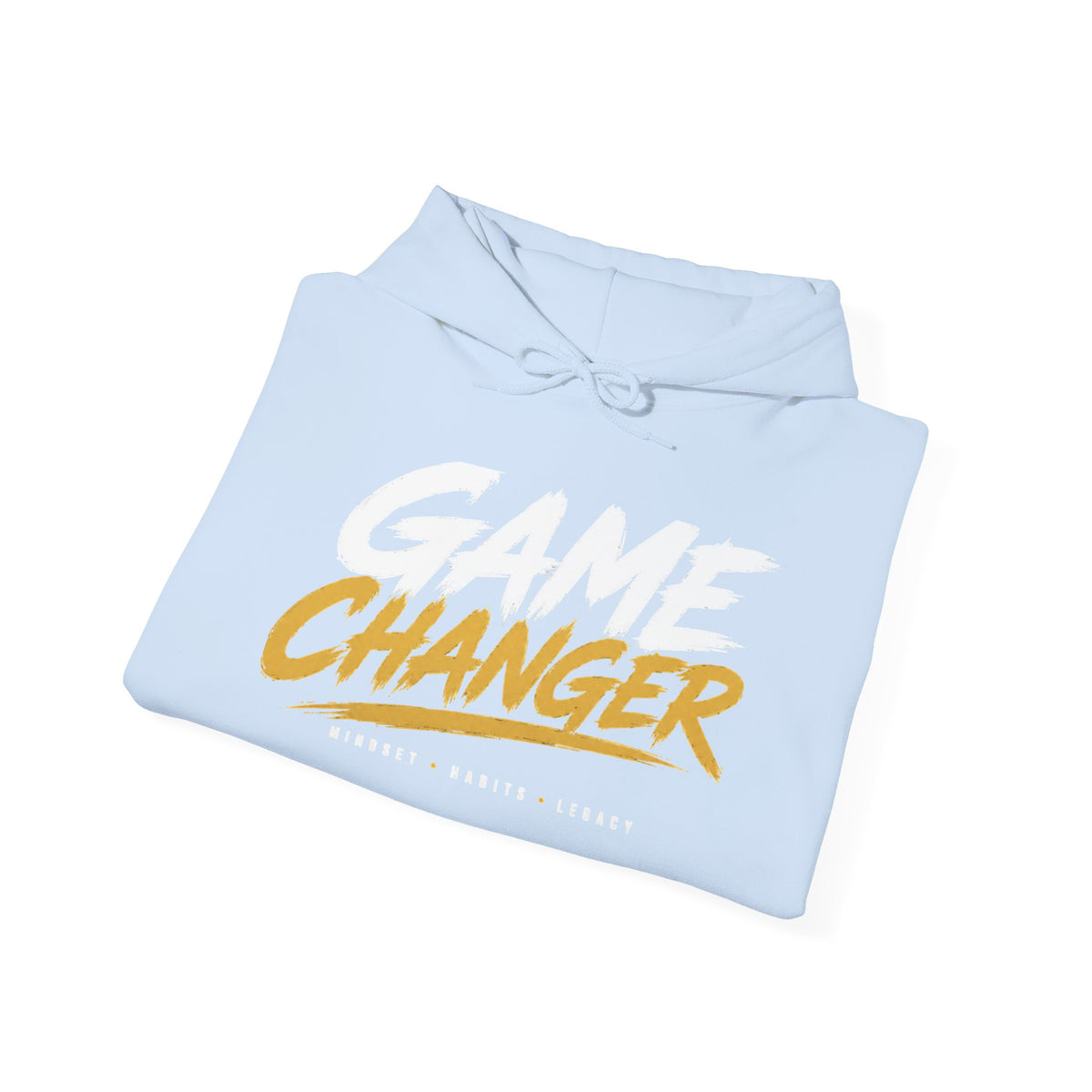 Game Changer Hoodie — Bold Motivational Pullover with Sleeve Logo