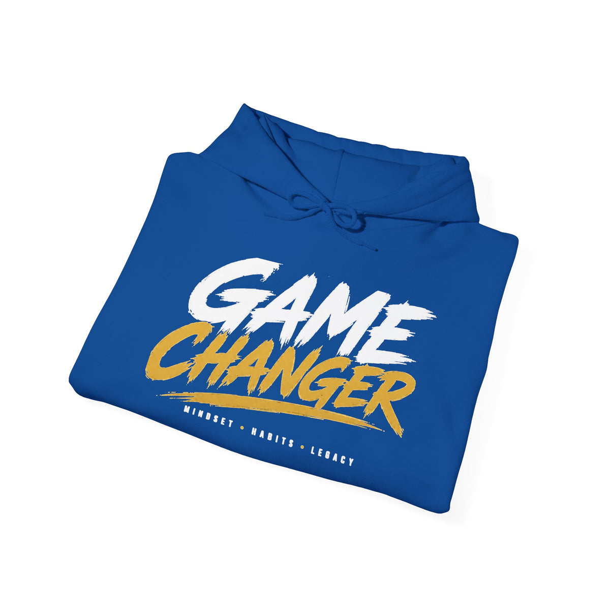 Game Changer Hoodie — Bold Motivational Pullover with Sleeve Logo