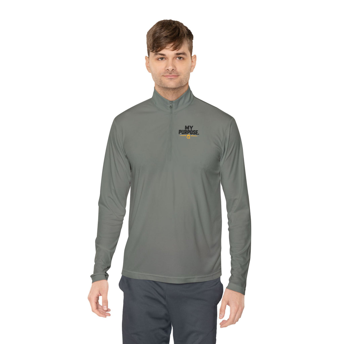 Quarter-Zip Pullover — 'Q' Crown Logo Pullover