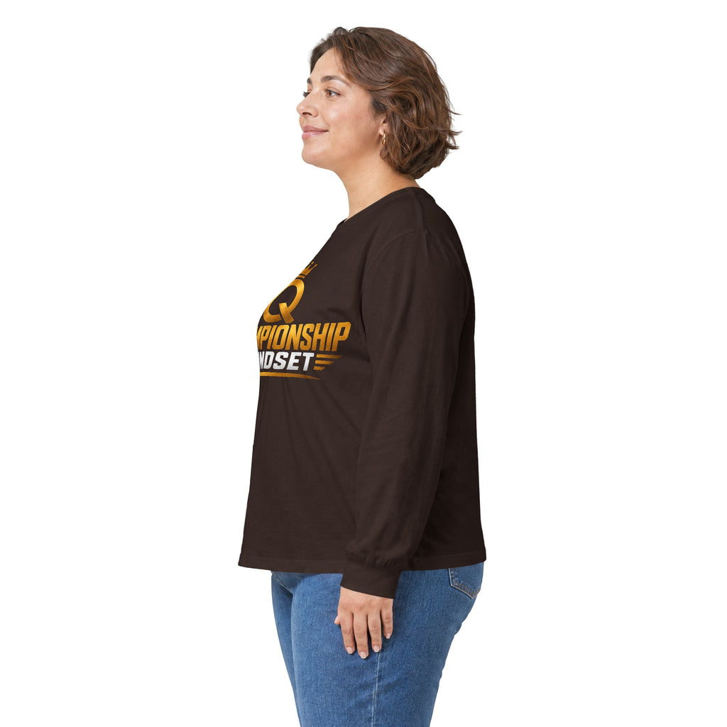 Championship Mindset Long Sleeve Tee — Lead With Purpose Motivational Shirt