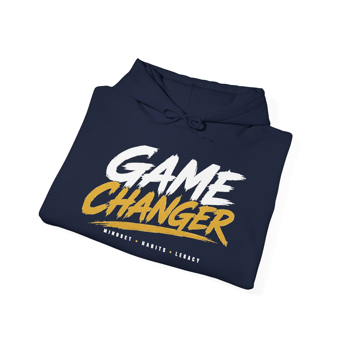 Game Changer Hoodie — Bold Motivational Pullover with Sleeve Logo