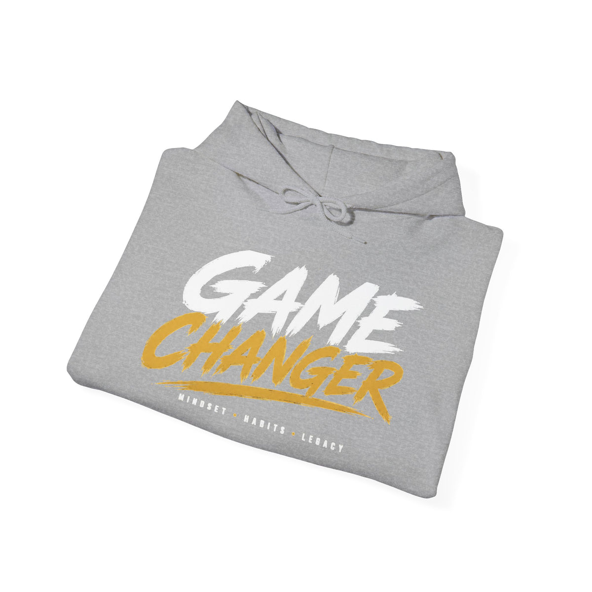Game Changer Hoodie — Bold Motivational Pullover with Sleeve Logo