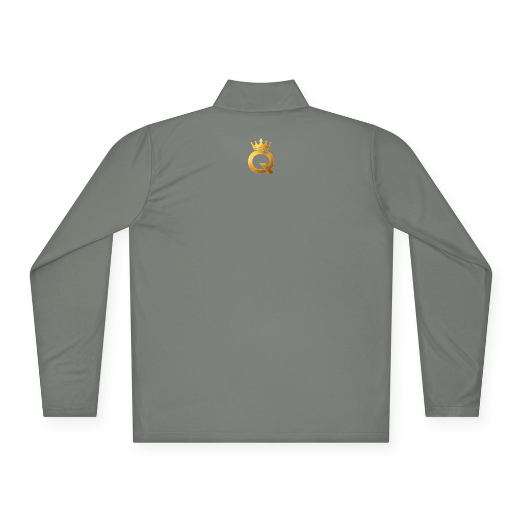 Quarter-Zip Pullover — 'Q' Crown Logo Pullover