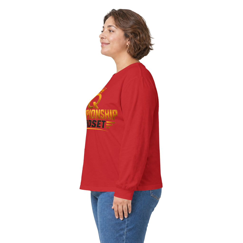 Championship Mindset Long Sleeve Tee — "Lead with Purpose. Love with Intent. Live to Impact."
