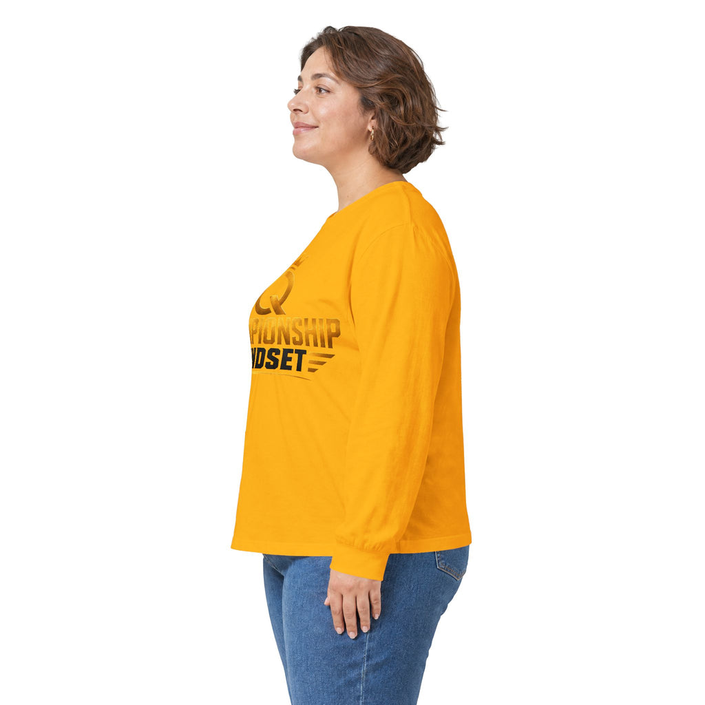 Championship Mindset Long Sleeve Tee — "Lead with Purpose. Love with Intent. Live to Impact."