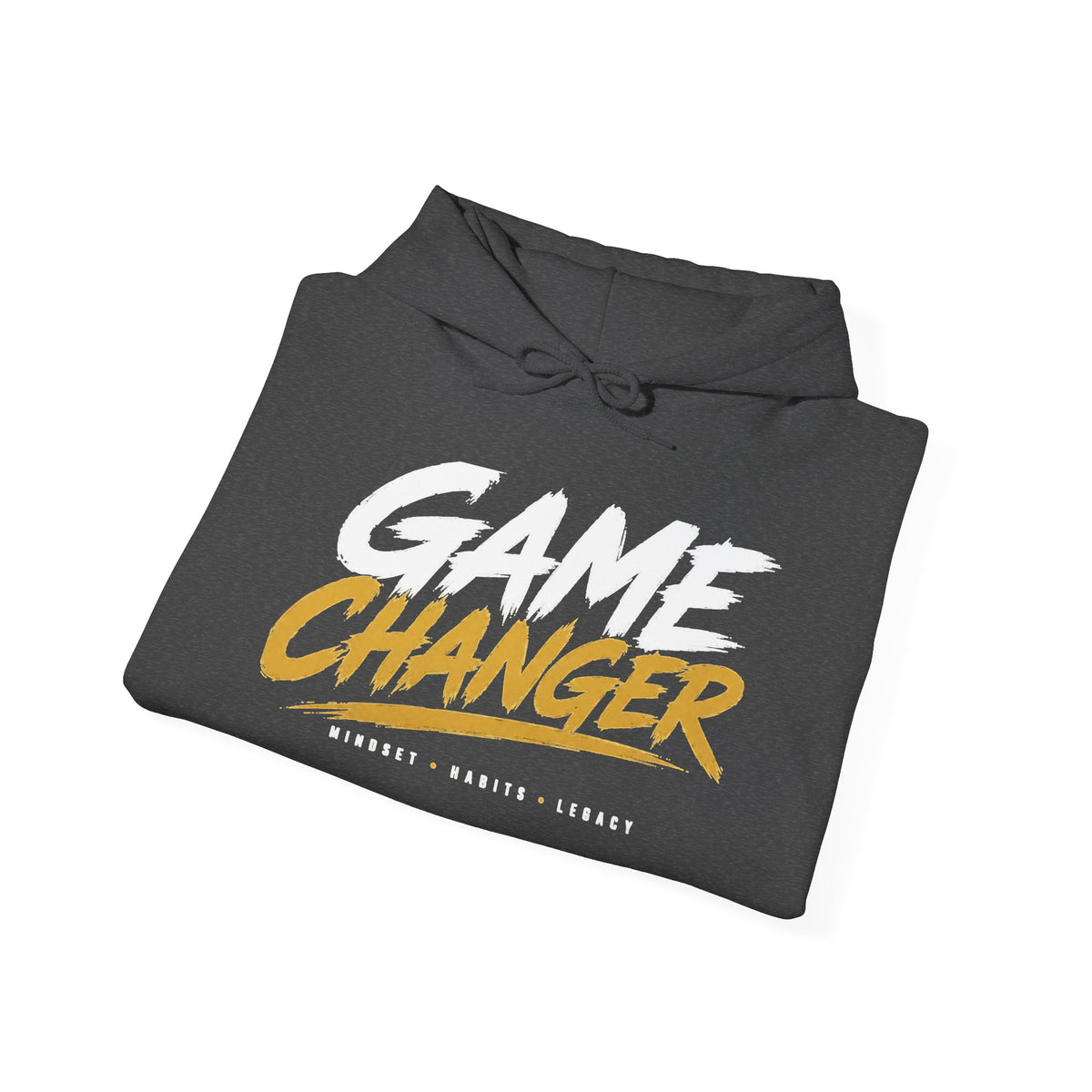 Game Changer Hoodie — Bold Motivational Pullover with Sleeve Logo