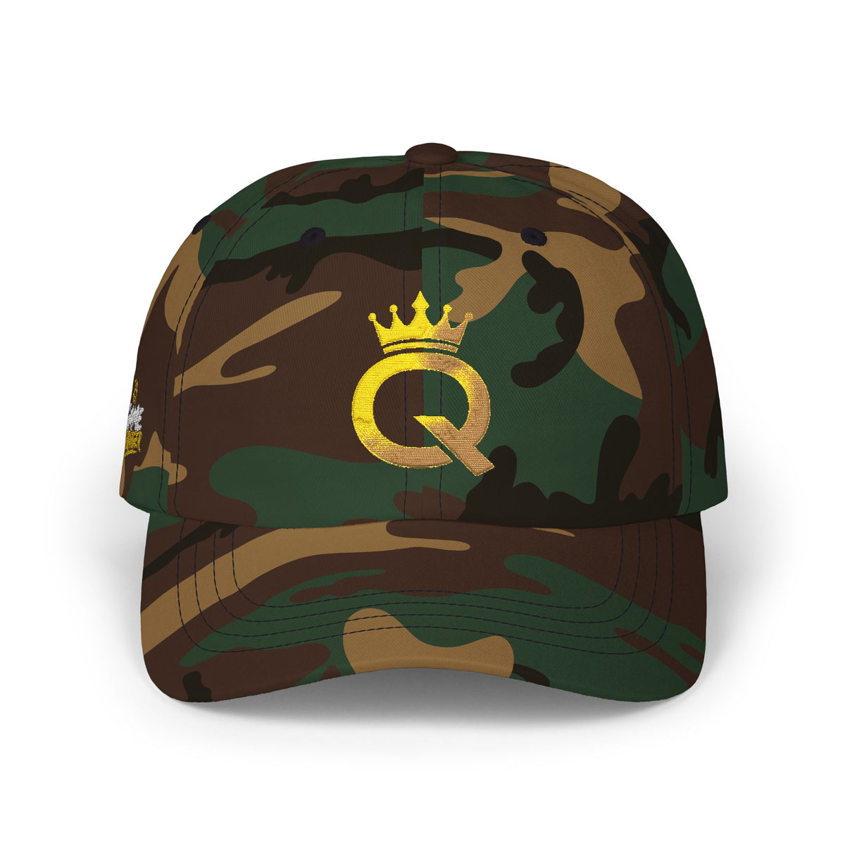 Dad Cap — Gold Crown 'Q' Embroidered Hat